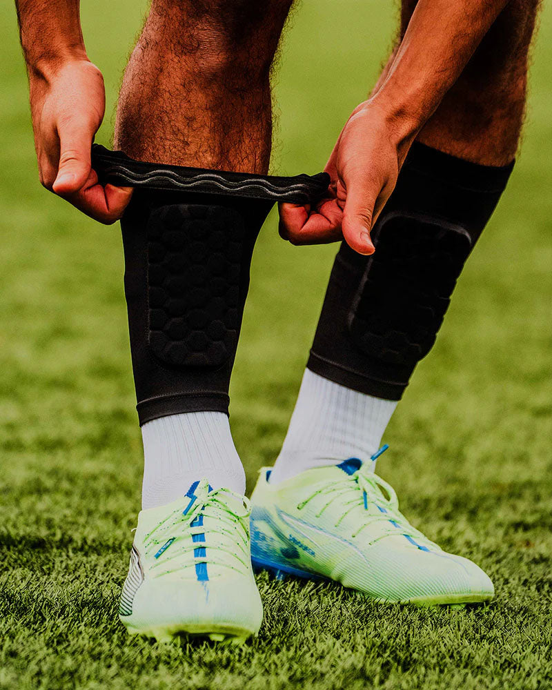 EVA Foam Soccer Shin Guard – Lightweight Compression Sleeve with Anti-Slip Triangular Protection (Adults/Youth)