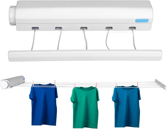 Cuerda Retráctil de Secado Multi-Hilo para Interiores y Exteriores