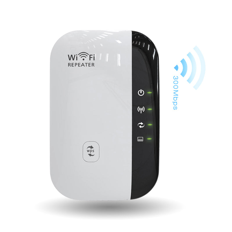 300Mbps Wi‑Fi Repeater & Signal Extender – Dual Mode (Repeater/AP) with WPS and RJ45 Port