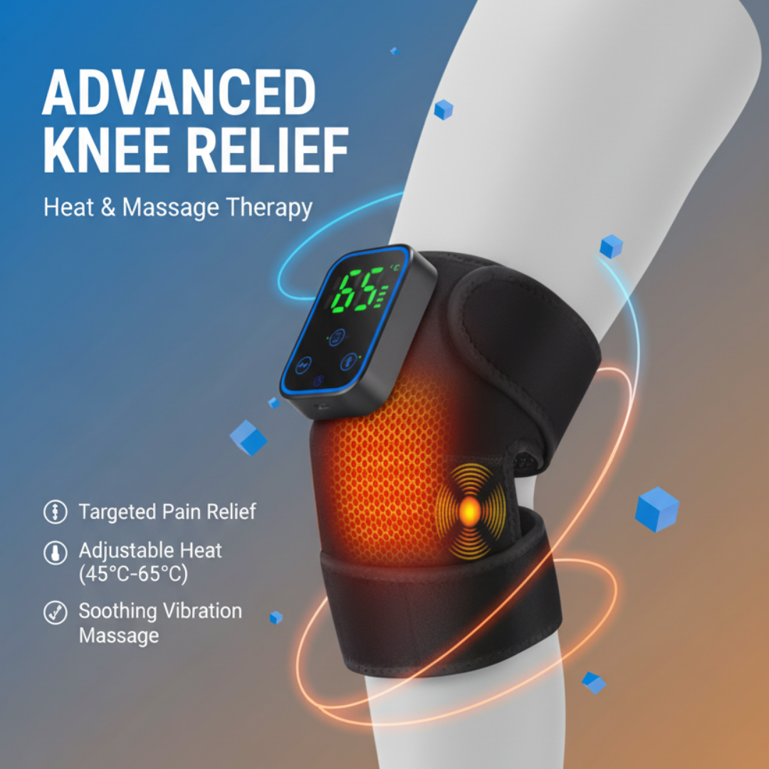 Almohadilla Térmica 3 en 1 para Rodillas, Hombros y Codos